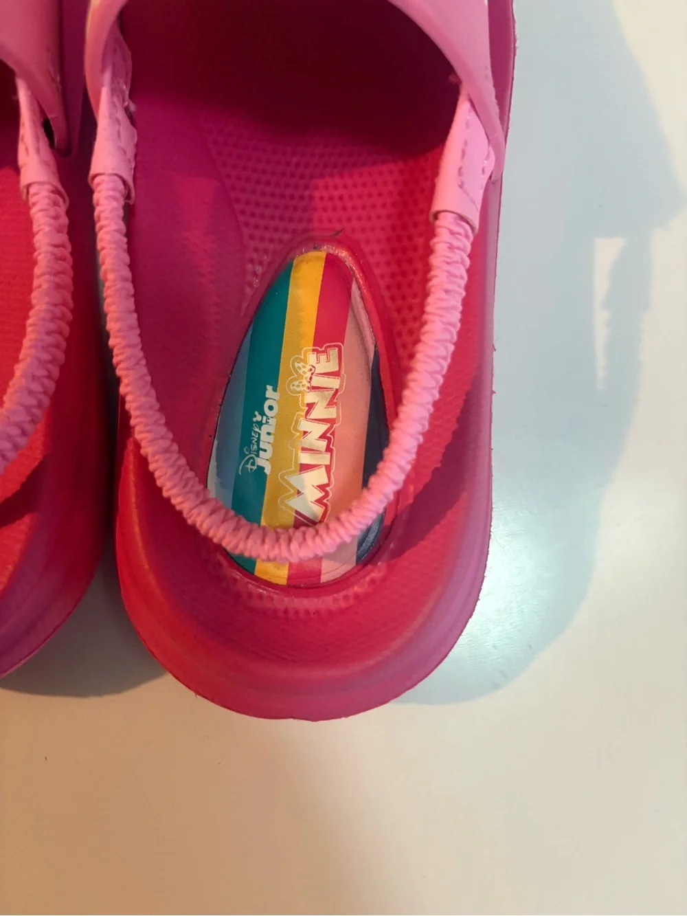 Minnie Mouse Toddler Girls Pink Slide Sandals Size 9-10